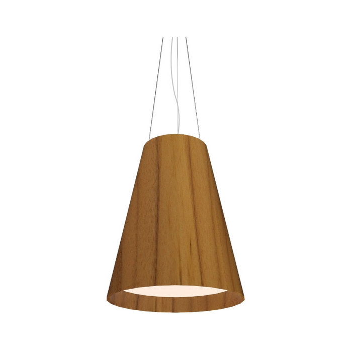Accord 1146 Conical 1-lt 20" LED Pendant - Teak