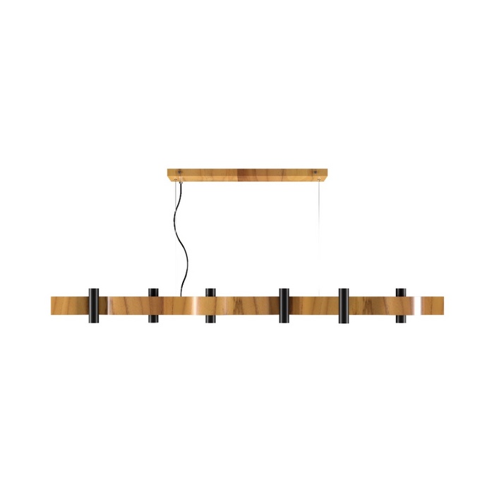 Accord 1501 Flow 12-lt 59" LED Pendant - Teak