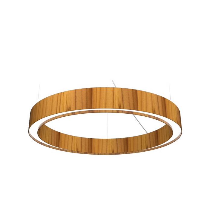 Accord 1349 Cylindrical 1-lt 24" LED Pendant - Teak