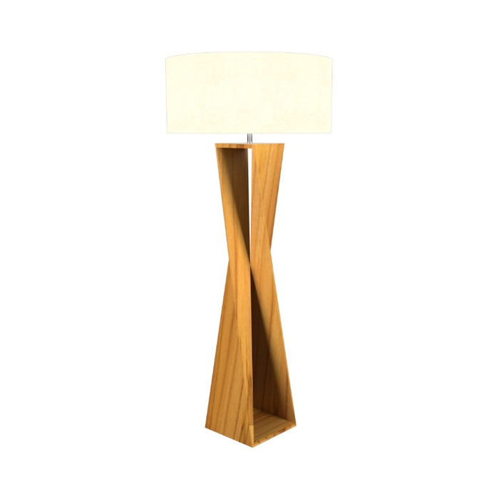 Accord 3029 Spin 1-lt 65" Tall LED Floor Lamp - Teak