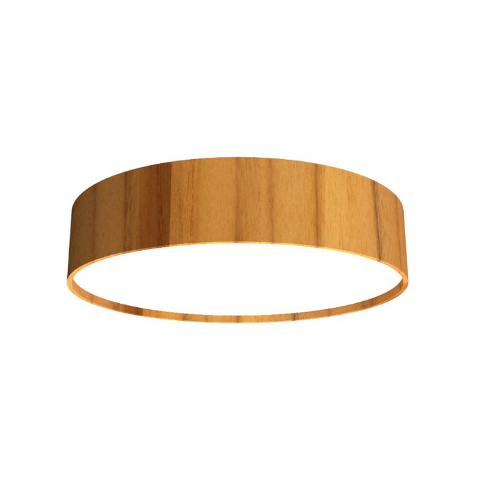 Accord 528LED Cylindrical 1-lt 20" LED Flush Mount - Teak