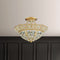 Schonbek 9841 Tiara 5-lt Semi-Flush Mount