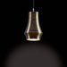 Bover Tibeta 01 1-lt 5" LED Pendant-Antique Brass/Black Fabric