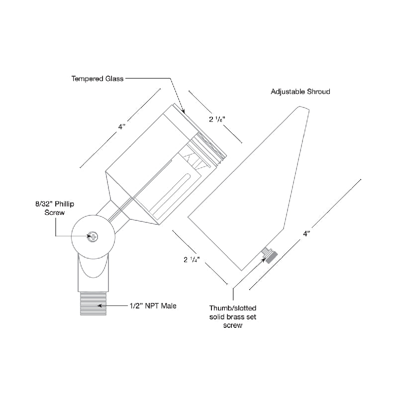 SPJ Titan 6W LED Outdoor Directional Light
