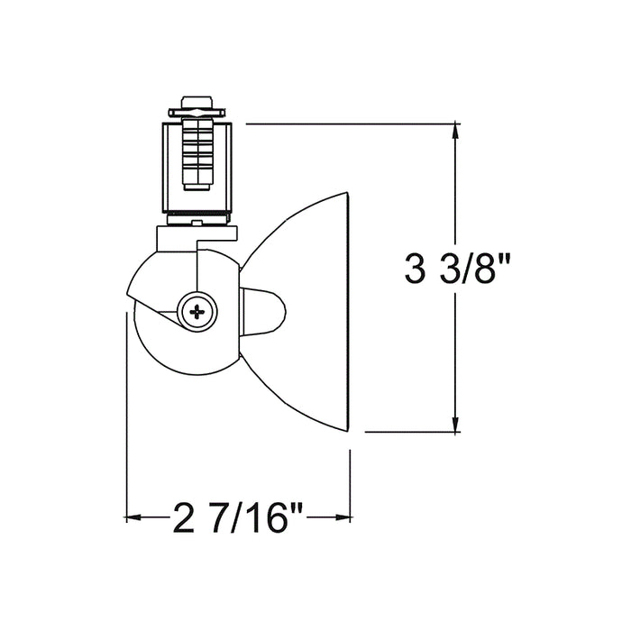 Juno TL1040 Trac 12 50W MR16 LED-Optimized Lily16 Trac Head