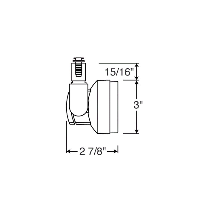 Juno TL252L Trac 12 13W Cylindra LED Trac Head