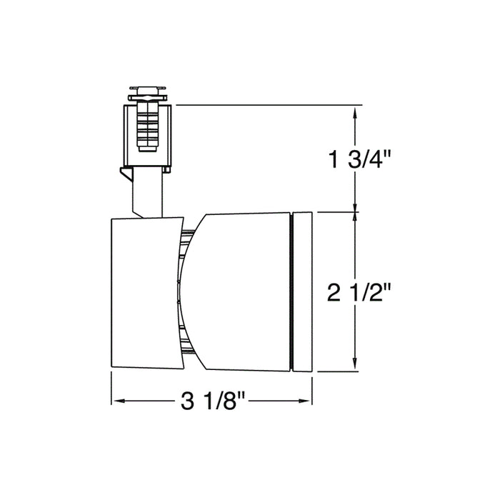 Juno TL381L Trac 12 13W Integral Driver LED Cylinder Spotlight Trac Head