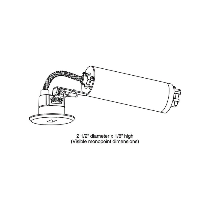 Juno TL644 Miniature Monopoint Adapter With Integral LED-Compatible Transformer