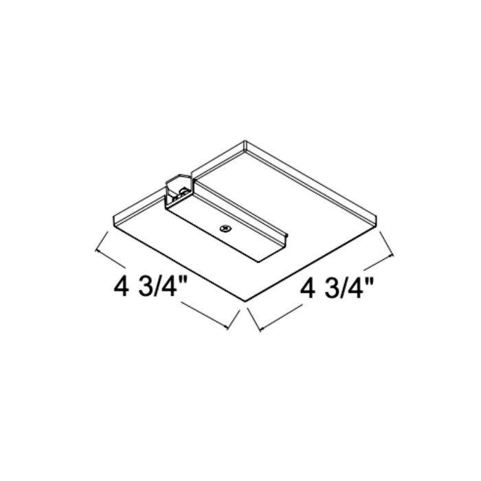 Juno TLR21 Trac 12/25 End Feed Connector and Outlet Box Cover