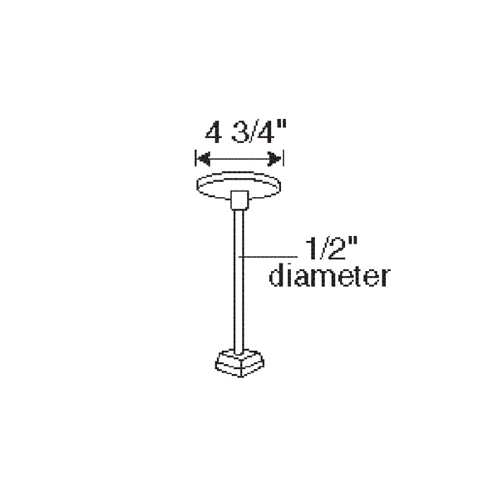 Juno TLR90 Trac 12/25 18" T-Bar Pendant Stem Kit