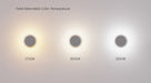 Pablo Designs Totem Puck LED Wall Sconce, 3CCT Selectable