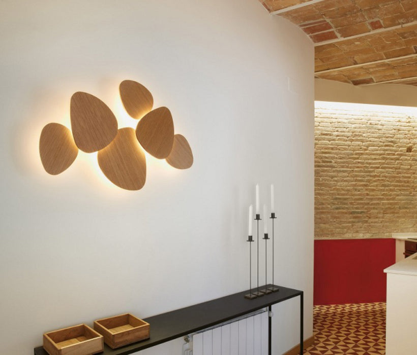Bover Tria Set 6 6-lt 35" LED Wall Sconce