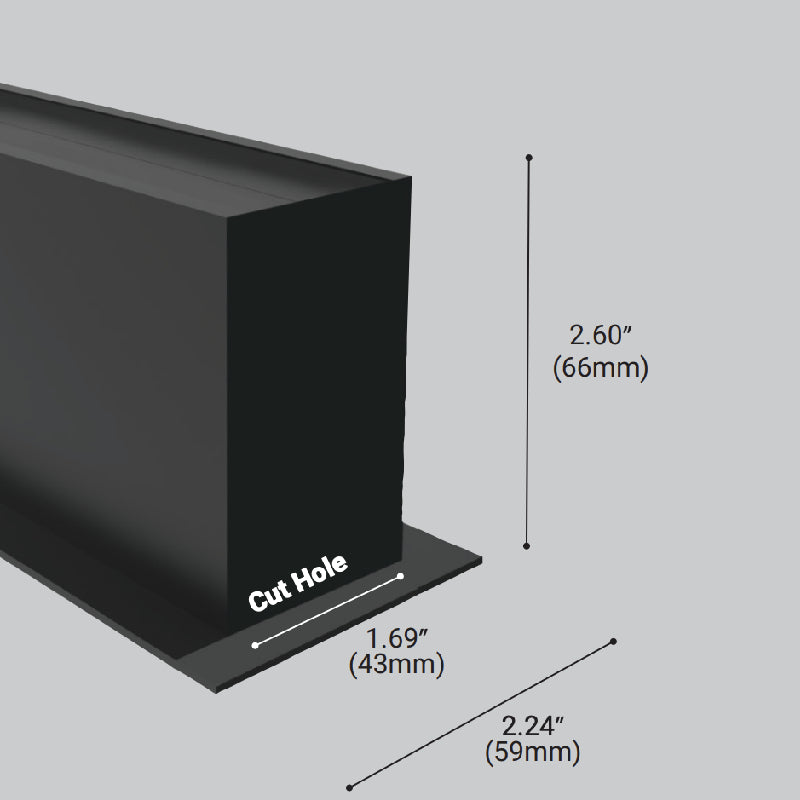 Eurofase 35771 Construct 3-ft LED Trim Recessed Channel