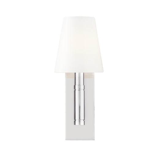 Visual Comfort TV1001 Beckham Classic 1-lt 14" Tall Wall Sconce - Polished Nickel