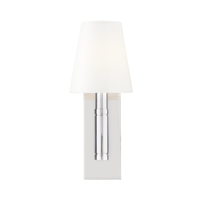 Visual Comfort TV1001 Beckham Classic 1-lt 14" Tall Wall Sconce - Polished Nickel