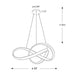 Dals TWPD-CC Twirl 1-lt 28" LED Pendant, 5CCT Selectable