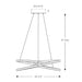 Dals TWPS Twist 1-lt 21" LED Pendant