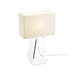 Pablo Designs Tube Top 14" Tall Table Lamp - White/Clear