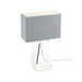 Pablo Designs Tube Top 14" Tall Table Lamp - Silver/Clear