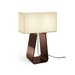 Pablo Designs Tube Top 14" Tall Table Lamp - White/Charcoal