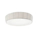 Bover Plafonet 60 4-lt 24" Flushmount-White Translucent Ribbon