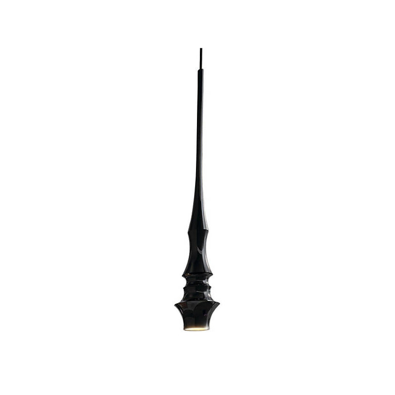 Bover Slend 02 1-lt 4" LED Pendant-Matte Black