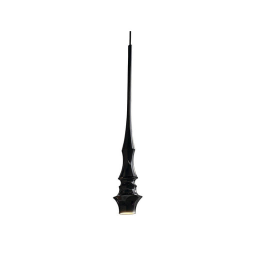 Bover Slend 02 1-lt 4" LED Pendant-Matte Black