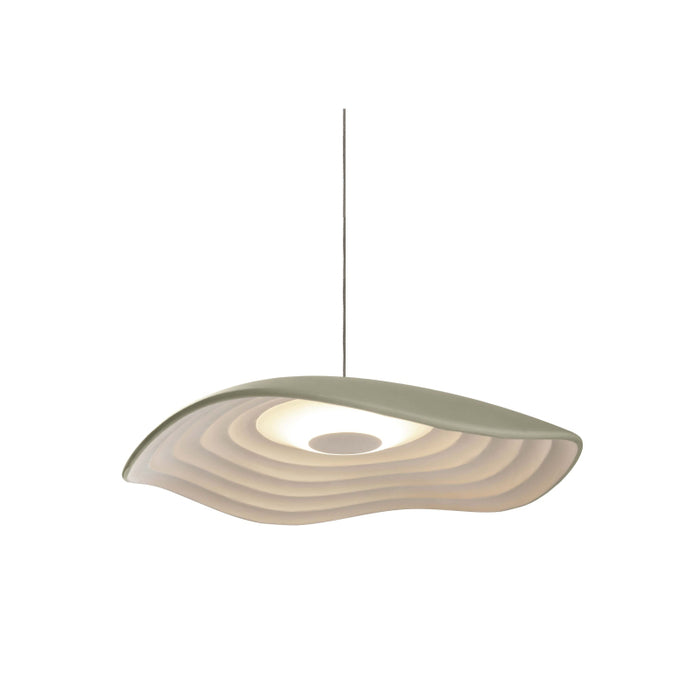 Bover Valentina S/24 1-lt 9" LED Pendant, TRIAC-Olive Grey/White