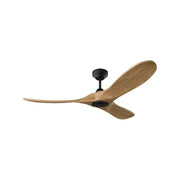 Monte Carlo Maverick Smart 52" Ceiling Fan-Matte Black with Naturel Honey Blades