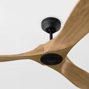 Monte Carlo Maverick Smart 52" Ceiling Fan-Matte Black with Naturel Honey Blades