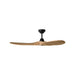 Monte Carlo Maverick Smart 52" Ceiling Fan-Matte Black with Naturel Honey Blades