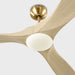 Visual Comfort 3MAVSM60D Maverick Smart 60" Ceiling Fan with LED Light Kit - Burnished Brass with Washed White Oak Blades