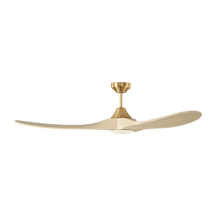 Visual Comfort 3MAVSM60D Maverick Smart 60" Ceiling Fan with LED Light Kit - Burnished Brass with Washed White Oak Blades
