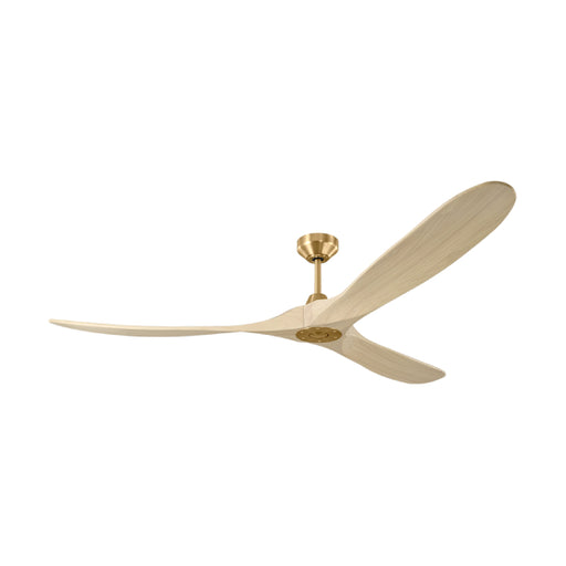 Visual Comfort 3MAVSM70 Maverick Smart 70" Ceiling Fan - Burnished Brass with Washed White Oak Blades