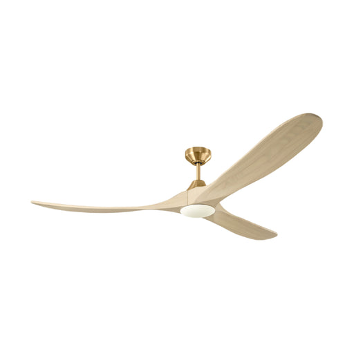 Visual Comfort 3MAVSM70D Maverick Smart 70" Ceiling Fan with LED Light Kit - Burnished Brass with Washed White Oak Blades