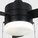 Generation 3SY44 Syrus 44" Ceiling Fan with LED Light Kit - Midnight Black with Midnight Black/American Walnut Reversible Blades
