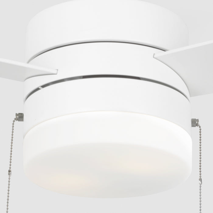 Generation 3SY44 Syrus 44" Ceiling Fan with LED Light Kit - Matte White with Matte White Blades
