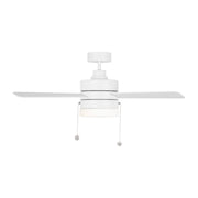 Generation 3SY44 Syrus 44" Ceiling Fan with LED Light Kit  - Matte White with Matte White Blades