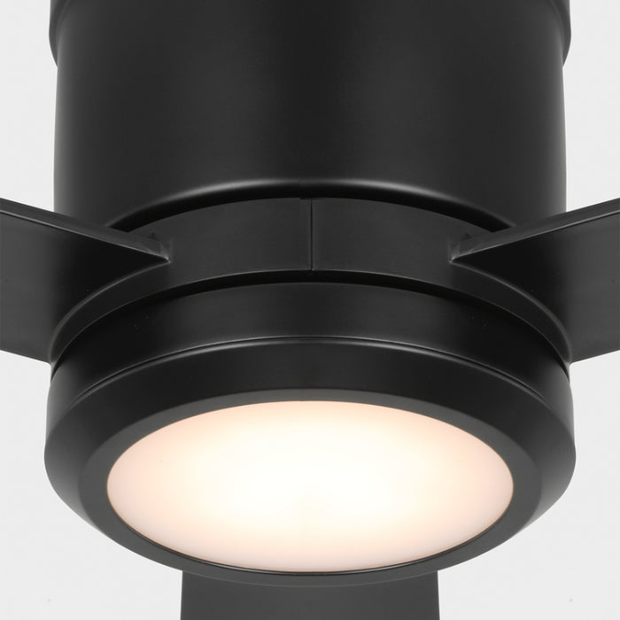 Generation Clarity 52" Ceiling Fan with LED Light Kit - Midnight Black with Midnight Black Blades