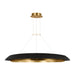 Visual Comfort SLCH557 Noa 51" LED Chandelier - Hand Rubbed Antique Brass/Washed Black
