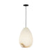 Visual Comfort SLPD544 Alina Alabaster 1-lt 9" LED Pendant - Nightshade Black