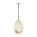 Visual Comfort SLPD544 Alina Alabaster 1-lt 9" LED Pendant - Polished Nickel