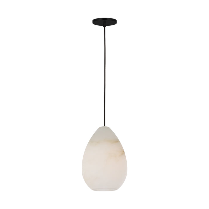Visual Comfort SLPD545ALB-L Alina 1-lt 5" LED Pendant - Nightshade Black