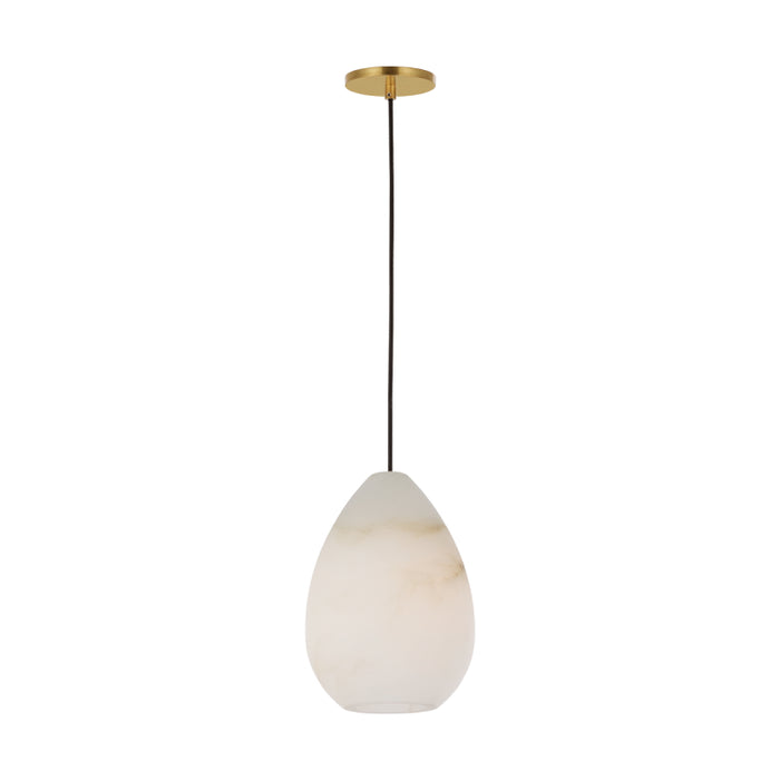 Visual Comfort SLPD545ALB-L Alina 1-lt 5" LED Pendant - Hand Rubbed Antique Brass