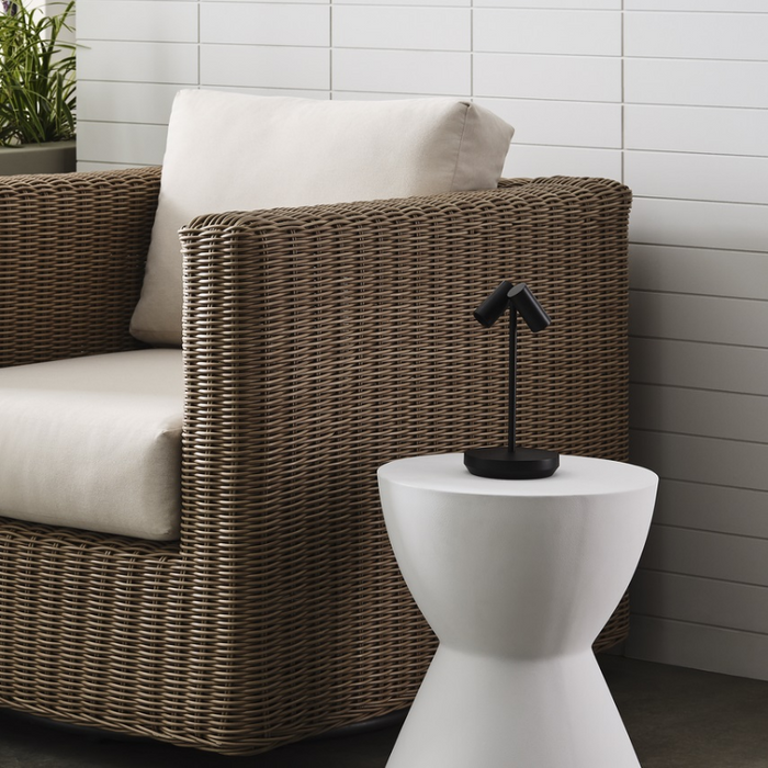Visual Comfort SLTB53427 Doppia 2-lt 10" Tall LED Table Lamp