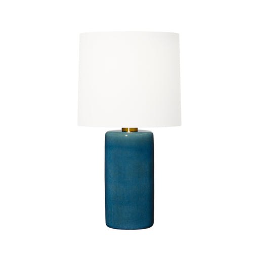 Visual Comfort BT1101 Shanghai 1-lt 31" Tall LED Table Lamp - Deep Ocean Crackle