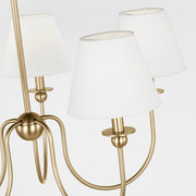 Visual Comfort DJC1255 Elsay 5-lt 30" Medium Chandelier - Satin Brass