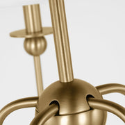 Visual Comfort DJC1255 Elsay 5-lt 30" Medium Chandelier - Satin Brass