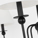 Visual Comfort DJC1246 Elsay 6-lt 36" Large Chandelier - Midnight Black