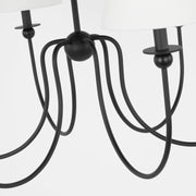 Visual Comfort DJC1246 Elsay 6-lt 36" Large Chandelier - Midnight Black